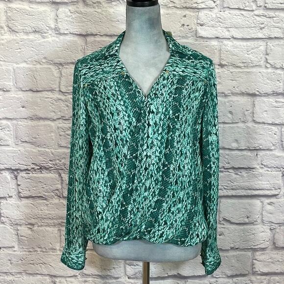 NWT Michael Kors snakeskin print blouse - Picture 1 of 7